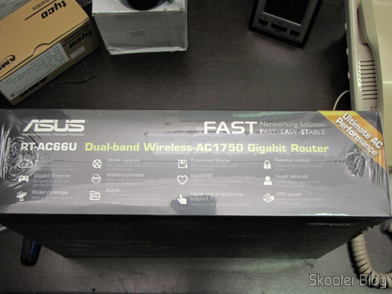 eBay: Roteador Wireless Gigabit 1300Mbps ASUS RT-AC66U (ASUS RT-AC66U 1300 Mbps Gigabit Wireless Router) 6 Caixa do Roteador Wireless Gigabit 1300Mbps ASUS RT-AC66U (ASUS RT-AC66U 1300 Mbps Gigabit Wireless Router)