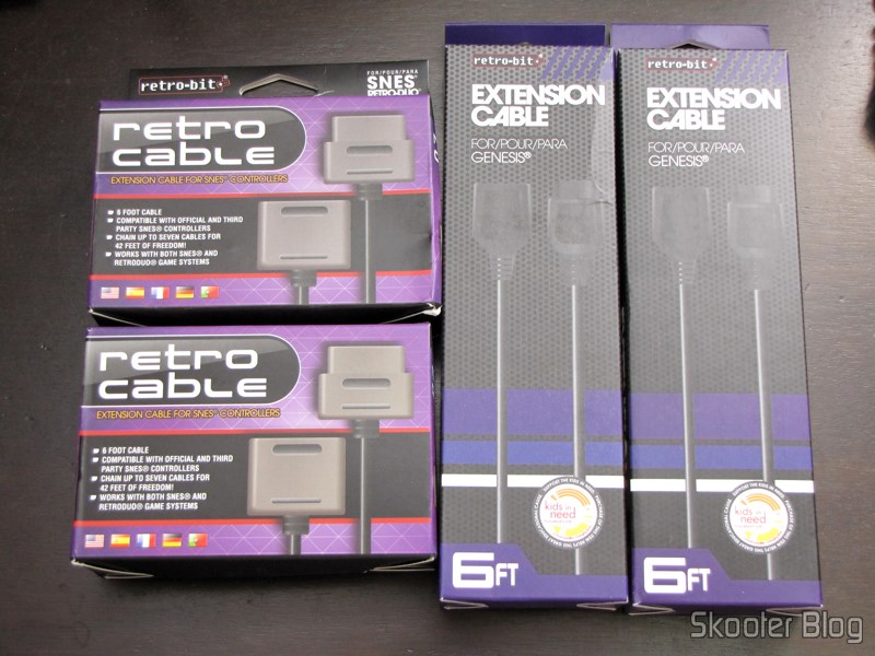 eBay: 2 Extensões para Cabos de Controlador de Mega Drive c/ 1,8m e 2 Extensões para Cabo de Controlador de Super Nintendo c/ 1,8m 5 2 Extensões para Cabos de Controlador de Mega Drive c/ 1,8m e 2 Extensões para Cabo de Controlador de Super Nintendo c/ 1,8m