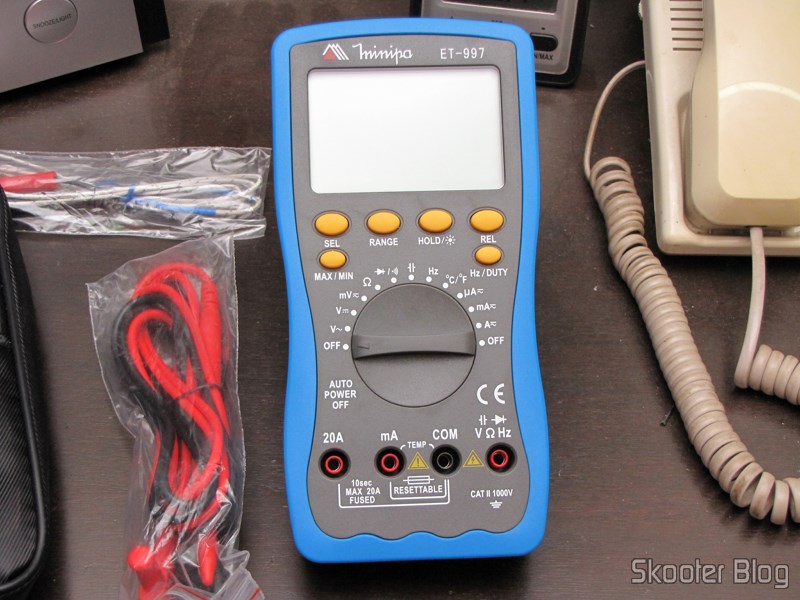 DealExtreme (DX): Multímetro Digital Minipa ET-997 com LCD de 3.0" (Tensão + Corrente + Resistência + Temperatura / 1*6F22) (ET-997 3.0" LCD Handheld Digital Multimeter (Voltage + Current + Resistance + Temperature / 1*6F22)) 17 Multímetro Digital Minipa ET-997 com LCD de 3.0" (Tensão + Corrente + Resistência + Temperatura / 1*6F22) (ET-997 3.0" LCD Handheld Digital Multimeter (Voltage + Current + Resistance + Temperature / 1*6F22))