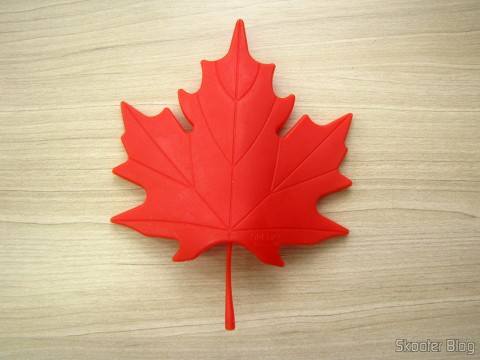 Para-Porta Estilo Folha de Maple Vermelho (Maple Leaf Style Door Stopper Guard - Red)