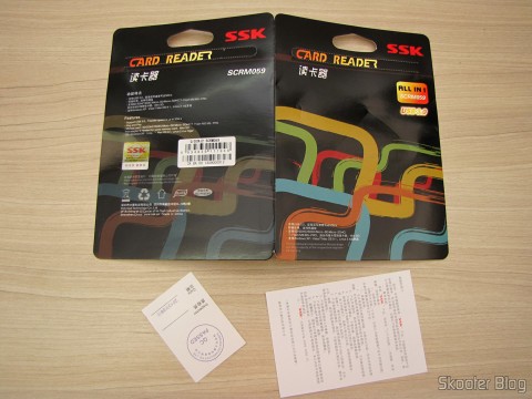 DealExtreme (DX): Leitor de Cartões SD, Micro SD / TF / MS / CF SSK SCRM059 USB 3.0 Alta Velocidade 5Gbps 10 Embalagem e manual do Leitor de Cartões SD, Micro SD / TF / MS / CF SSK SCRM059 USB 3.0 Alta Velocidade 5Gbps (SSK SCRM059 High Speed 5Gbps USB 3.0 SD, Micro SD / TF / MS / CF Card Reader - Black (64GB))
