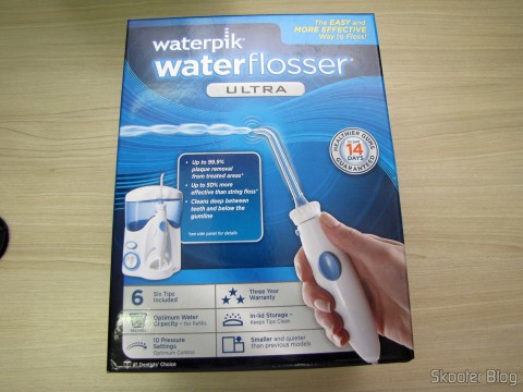 Waterpik Ultra Water Flosser, em sua embalagem