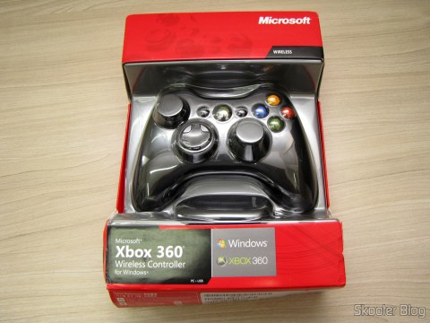 Controlador sem Fio de XBox 360 para Windows com Receptor Novo e Lacrado (Brand New & Factory Sealed Xbox 360 Wireless Controller For Windows Black), em sua embalagem