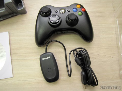 Controlador sem Fio de XBox 360 para Windows com Receptor Novo e Lacrado (Brand New & Factory Sealed Xbox 360 Wireless Controller For Windows Black)