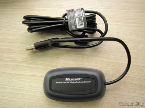 O receptor que acompanha o Controlador sem Fio de XBox 360 para Windows com Receptor Novo e Lacrado (Brand New & Factory Sealed Xbox 360 Wireless Controller For Windows Black)