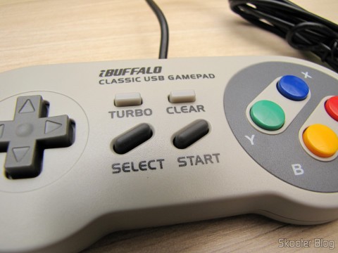 Mariio128: Gamepad de Super Nintendo (SNES) para PC Buffalo (Super Nintendo Famicom SNES Gamepad for PC (PC) (BUFFALO)) 13 TURBO, CLEAR, SELECT, e START no Gamepad de Super Nintendo (SNES) para PC Buffalo (Super Nintendo Famicom SNES Gamepad for PC (PC) (BUFFALO))