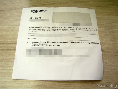 Invoice da Amazon