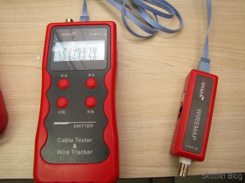 Testador de Cabos de Rede LAN, Telefone, USB, BNC e Firewire com Rastreador de Cabos e Display LCD (Network LCD LAN Cable Tester Phone Wire Tracker RJ45 RJ11 BNC USB Scanner 5E, 6E)