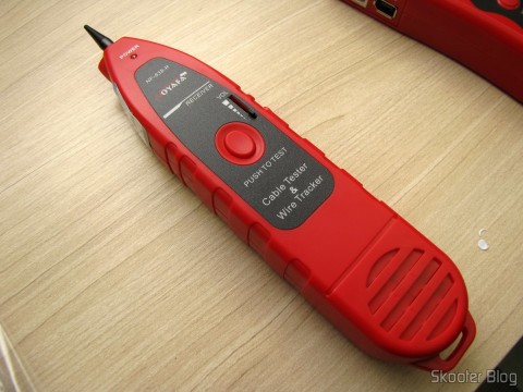 Rastreador de Cabos do Testador de Cabos de Rede LAN, Telefone, USB, BNC e Firewire com Rastreador de Cabos e Display LCD (Network LCD LAN Cable Tester Phone Wire Tracker RJ45 RJ11 BNC USB Scanner 5E, 6E)