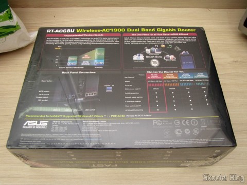 Roteador ASUS RT-AC68U Dual Band Gigabit Router 802.11ac Wireless-AC1900