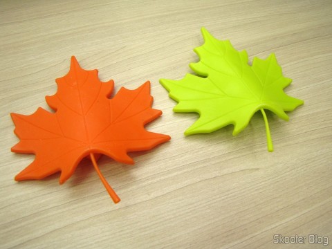 Para-Portas Estilo Folha de Maple Laranja (Maple Leaf Style Door Stopper Guard - Orange) e Para-Portas Estilo Folha de Maple Verde (YSDX-382 Maple Leaf Style EVA Door Stopper - Green)