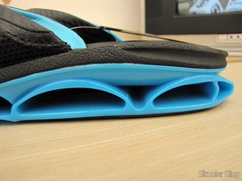 Detalhe do amortecedor do Par de Chinelos Reef X-S Masculino (Reef Men's X-S Flip Flop)