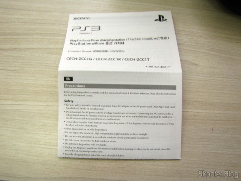 Manual da Playstation Move Charging Station
