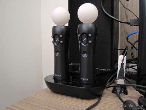 Playstation Move Charging Station, em funcionamento