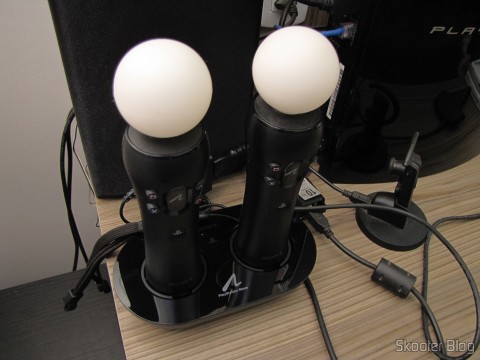 Playstation Move Charging Station, em funcionamento