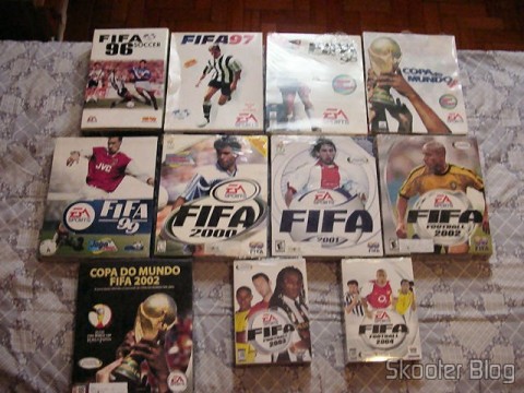 Tinha todos os Fifa de PC, de 1996 a 2004