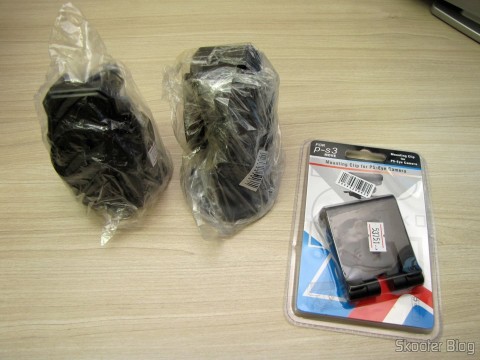 DealExtreme (DX): Suporte Giratório Universal de Celular/GPS para Carro e Suporte/Clip para Câmera Playstation Eye do Playstation 3 (PS3) 6 Dois Suportes Giratórios Universais de Celular/GPS para Carro e um Suporte/Clip para Câmera Playstation Eye do Playstation 3 (PS3)