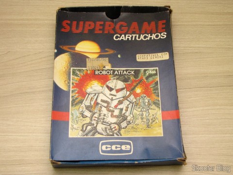 Caixa do Cartucho Robot Attack do Atari 2600