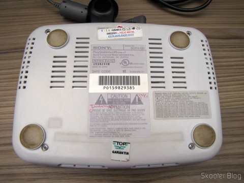 Parte de baixo do Playstation One