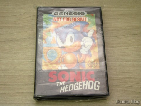 Cartucho Sonic The Hedgehog em sua caixinha