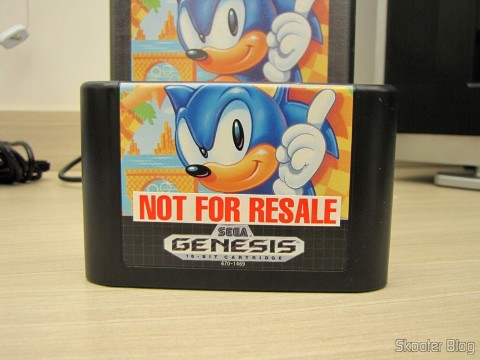Cartucho Sonic The Hedgehog do Sega Genesis