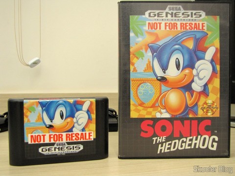Cartucho Sonic The Hedgehog do Sega Genesis