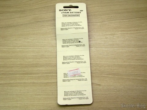 Cartela com 5 Baterias Botão CR2032 3V (CR2032 3V Cell Button Battery (5-Pack))