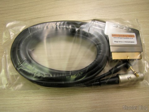 Cabo SCART RGB para Mega Drive 1 / Sega Genesis 1 / Mega Drive 2 Tec Toy com Áudio Stereo (Pack-a-Punched!) 9 Cabo SCART RGB para Mega Drive 1 / Sega Genesis 1 / Mega Drive 2 Tec Toy com Áudio Stereo (Pack-a-Punched!) em sua embalagem