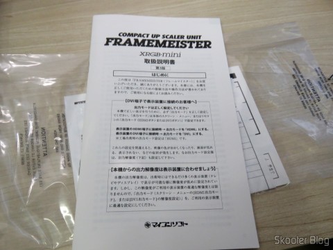 Manual de instruções do Framemeister XRGB Mini