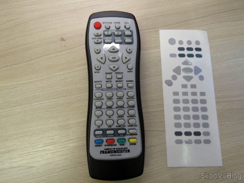 Controle Remoto do Framemeister XRGB Mini já adesivado
