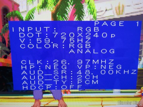Street Fighter Alpha 3 do Playstation One no Framemeister XRGB Mini