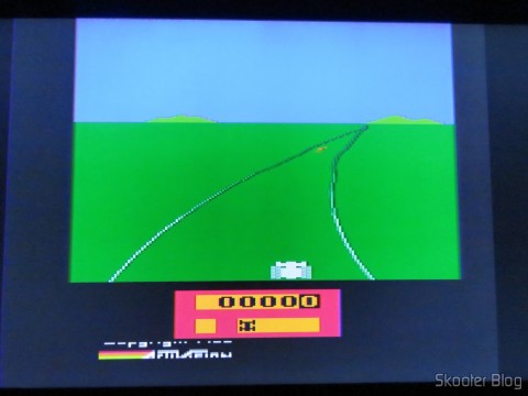 Enduro no Atari 2600 via Framemeister