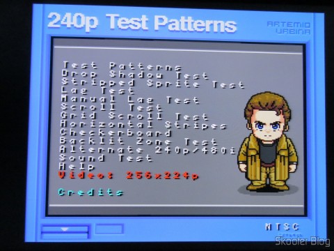 Tela do SD2SNES no Super Nintendo via Framemeister XRGB Mini