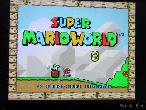 Super Mario World no Super Nintendo via Framemeister XRGB Mini