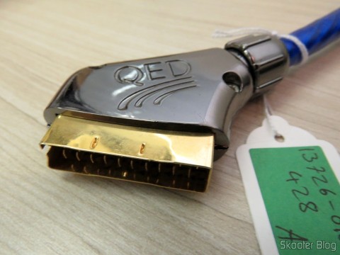 QED SQART Dual Screen Silver Reference AV 0.5 Meter Video Scart Data Cable