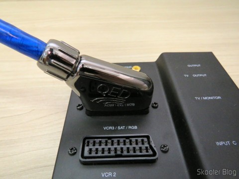 eBay: QED SQART Dual Screen Silver Reference AV 0.5 Meter Video Scart Data Cable 9 QED SQART Dual Screen Silver Reference AV 0.5 Meter Video Scart Data Cable conectado ao Switch SCART