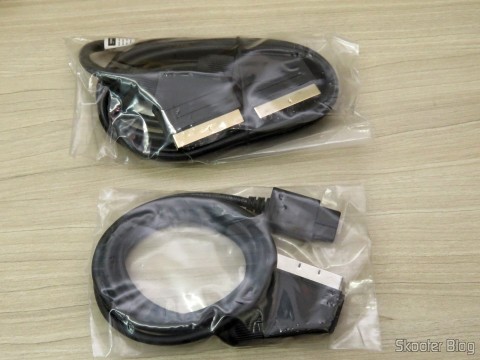 Cabo SCART RGB para Super Nintendo (SNES) NTSC / PAL-M com CSYNC e Cabo de Interconexão SCART