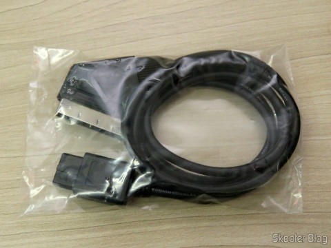Cabo SCART RGB para Super Nintendo (SNES) NTSC / PAL-M com CSYNC em sua embalagem