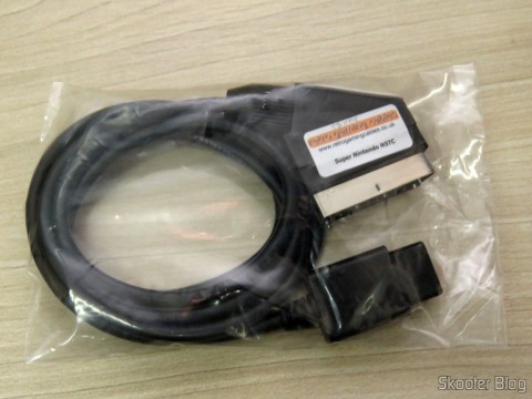 Cabo SCART RGB para Super Nintendo (SNES) NTSC / PAL-M com CSYNC em sua embalagem