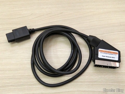 Cabo SCART RGB para Super Nintendo (SNES) NTSC / PAL-M com CSYNC