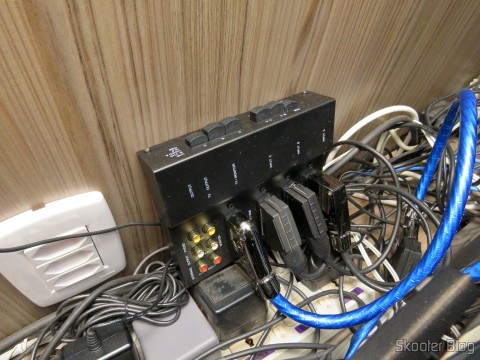 Cabo SCART RGB para Super Nintendo (SNES) NTSC / PAL-M com CSYNC conectado ao Switch SCART RGB