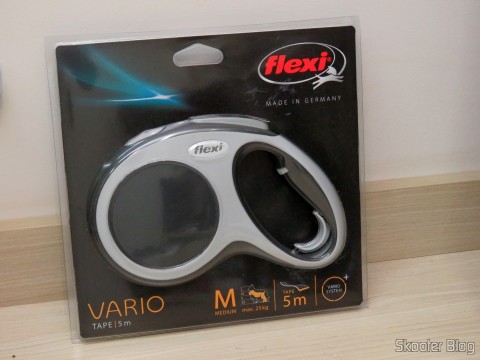 Guia Retrátil de Fita para Cães Flexi Vario M - 25 Kg - Original da Alemanha 9 Guia Retrátil de Fita para Cães Flexi Vario M - 25 Kg - Original da Alemanha, em sua embalagem