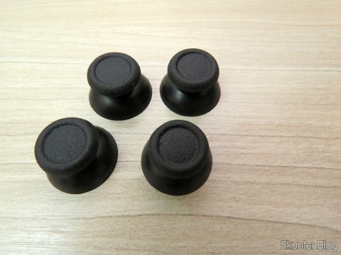 Replacement Plastic 3D Joystick Cap for PS4 – Black (4 PCS)