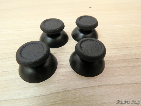 Replacement Plastic 3D Joystick Cap for PS4 – Black (4 PCS)