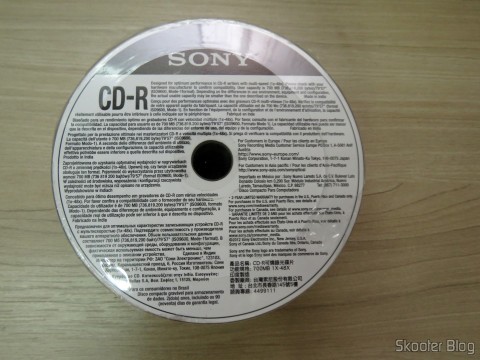 Embalagem com 50 CD-R Sony
