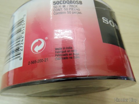 Embalagem com 50 CD-R Sony