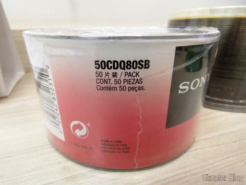 Embalagem com 50 CD-R Sony