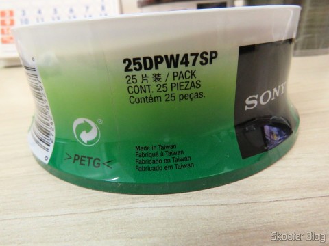 Embalagem com 25 DVD+RW Sony
