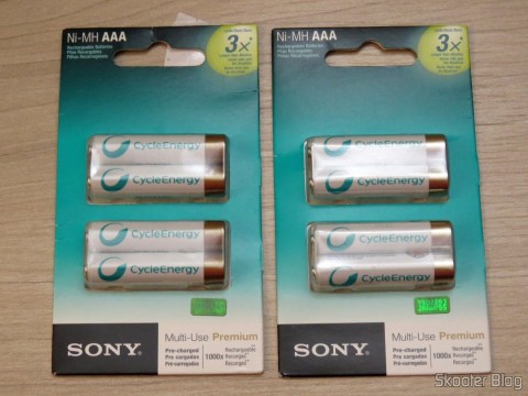 Pilhas Recarregáveis Sony Cycle Energy AAA