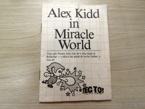 Manual do Alex Kidd in Miracle World